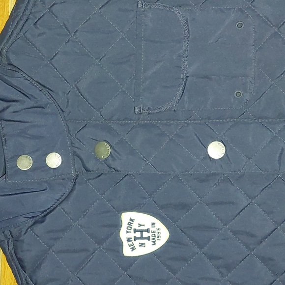 Tommy Hilfiger 12/14 quilted navy/orange vest - Picture 3 of 6